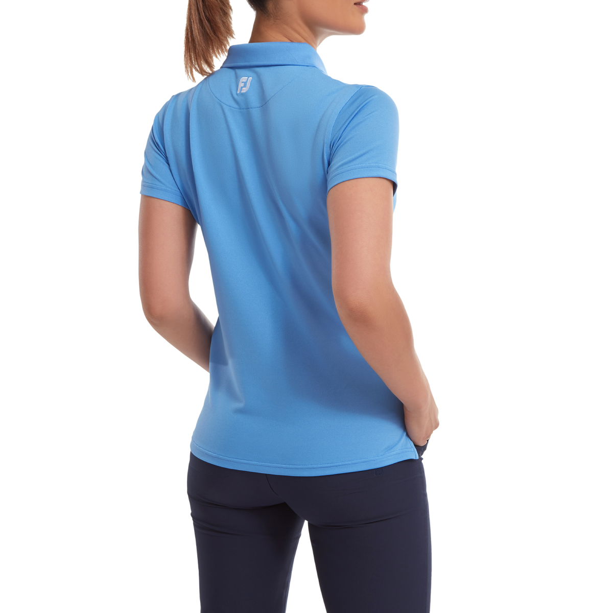 FootJoy Stretch Pique Solid Dames Light Blue