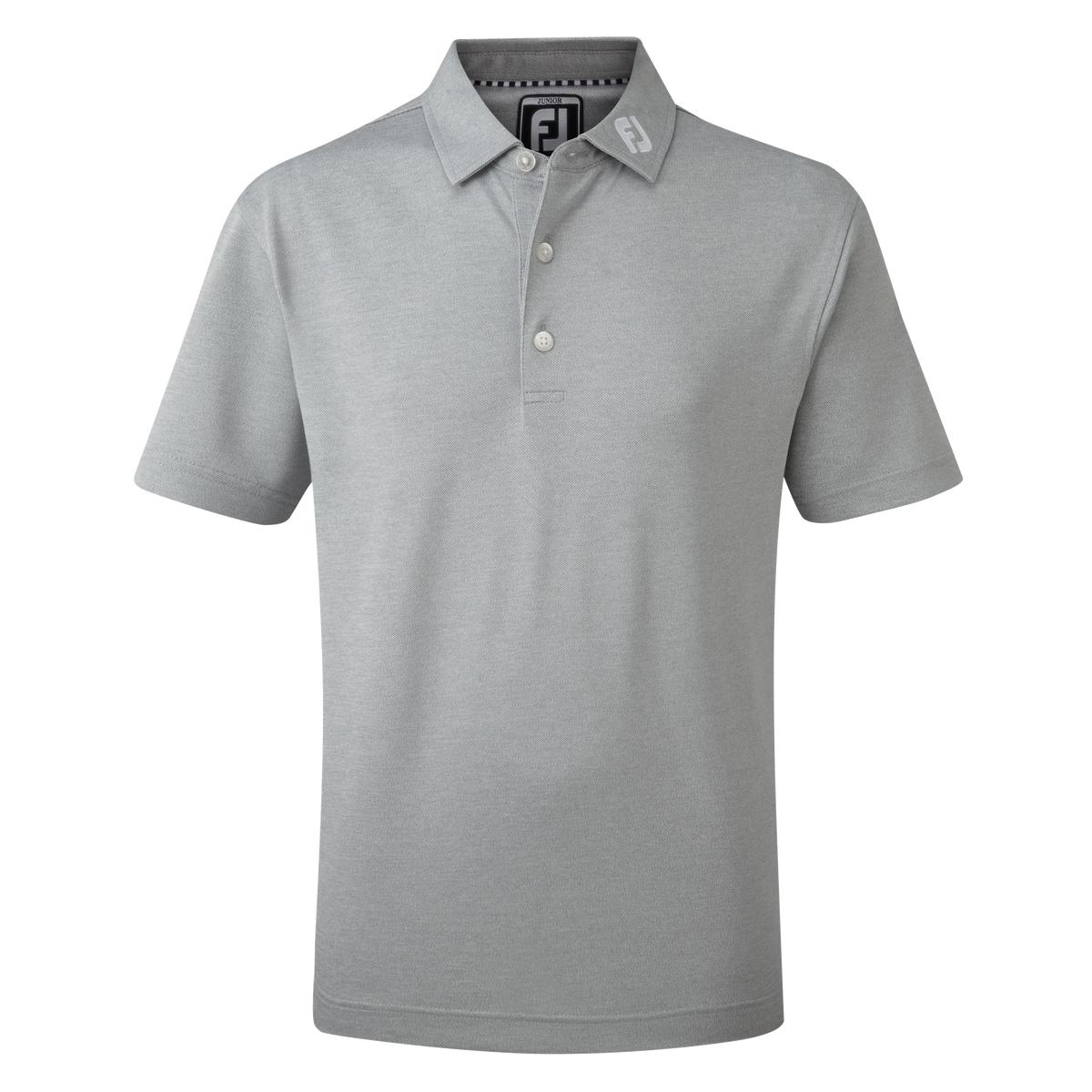FootJoy Stretch Pique Solid Junior Heather Grey