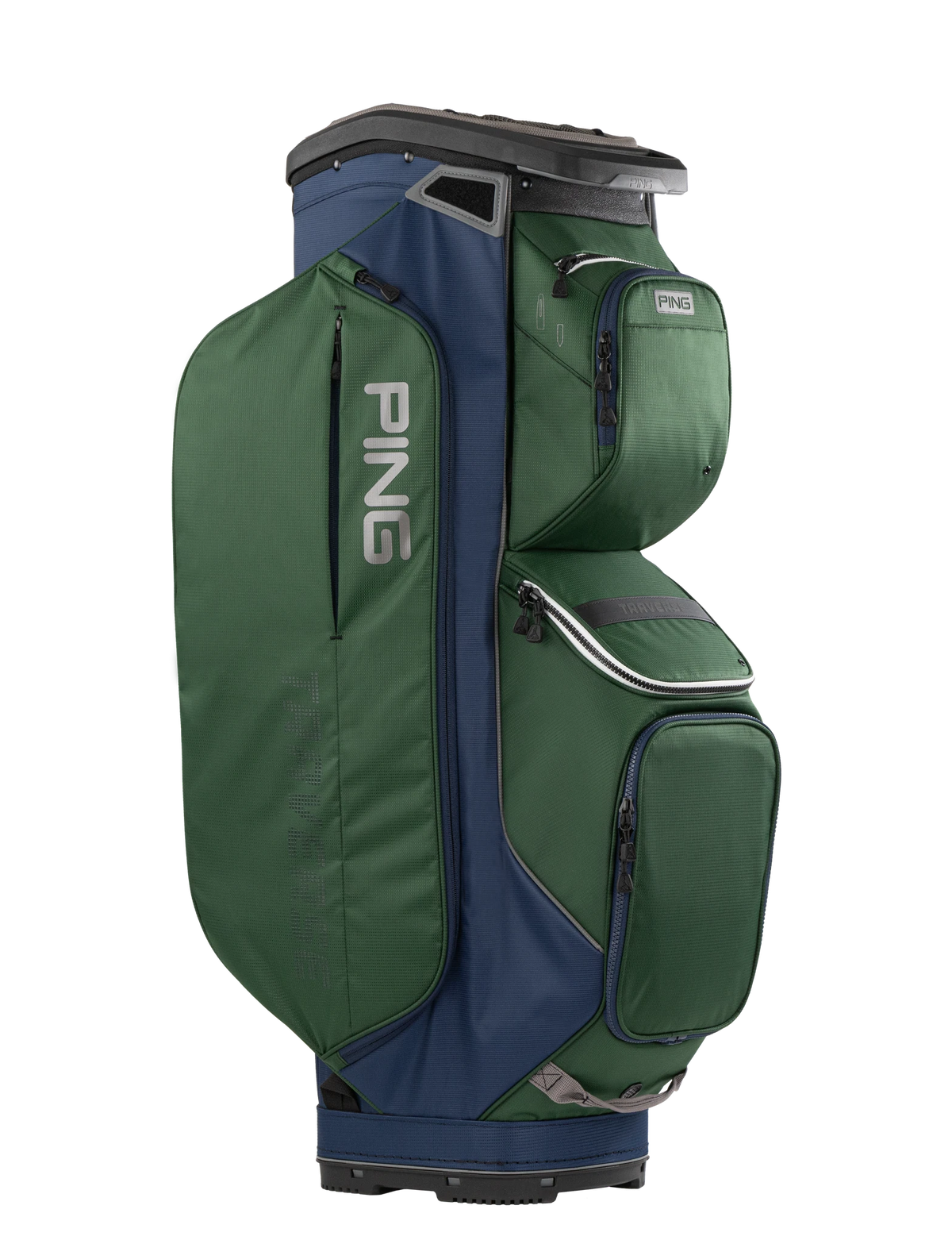 Ping Traverse Cartbag - Dark Green/Grey/Navy