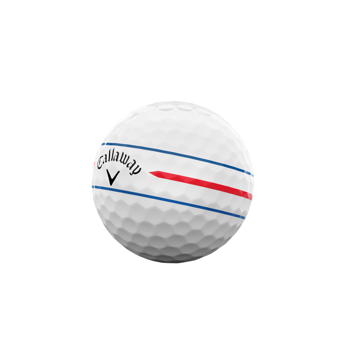 Callaway Chrome Soft 360 Triple Track wit — driekwart