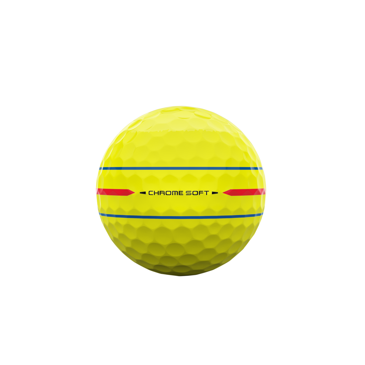 Callaway Chrome Soft 360 Triple Track geel — achterkant