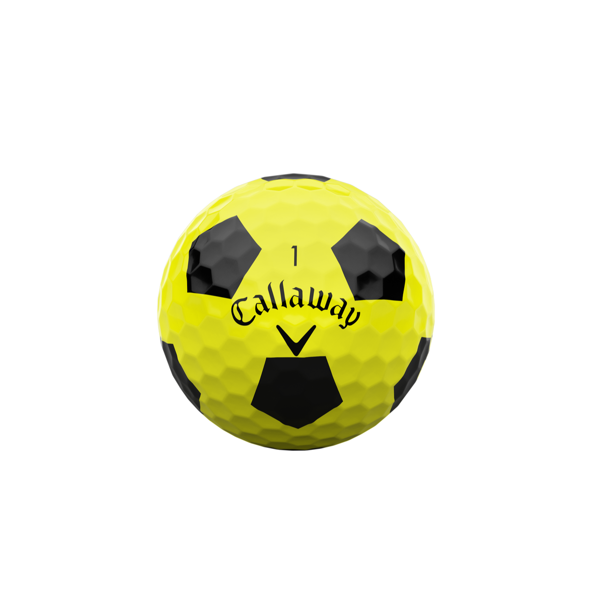 Callaway E.R.C. Soft Truvis geel/zwart - vooraanzicht