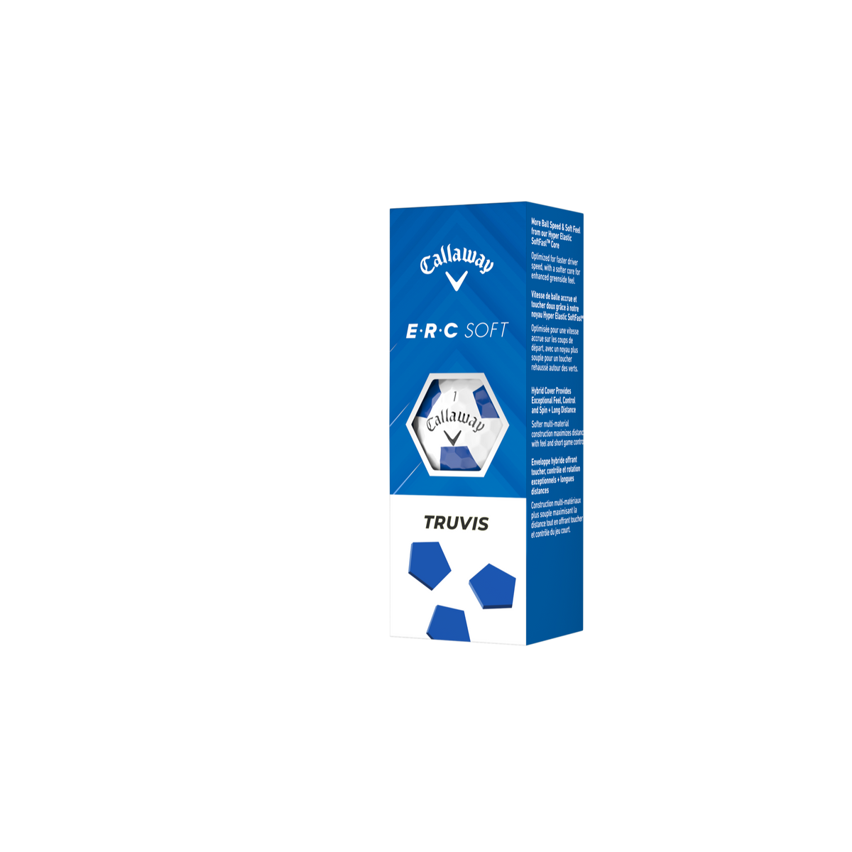 Callaway E.R.C. Soft Truvis wit/blauw - sleeve
