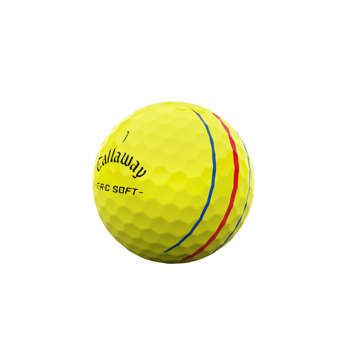 Callaway E.R.C. Soft Triple Track geel - driekwart