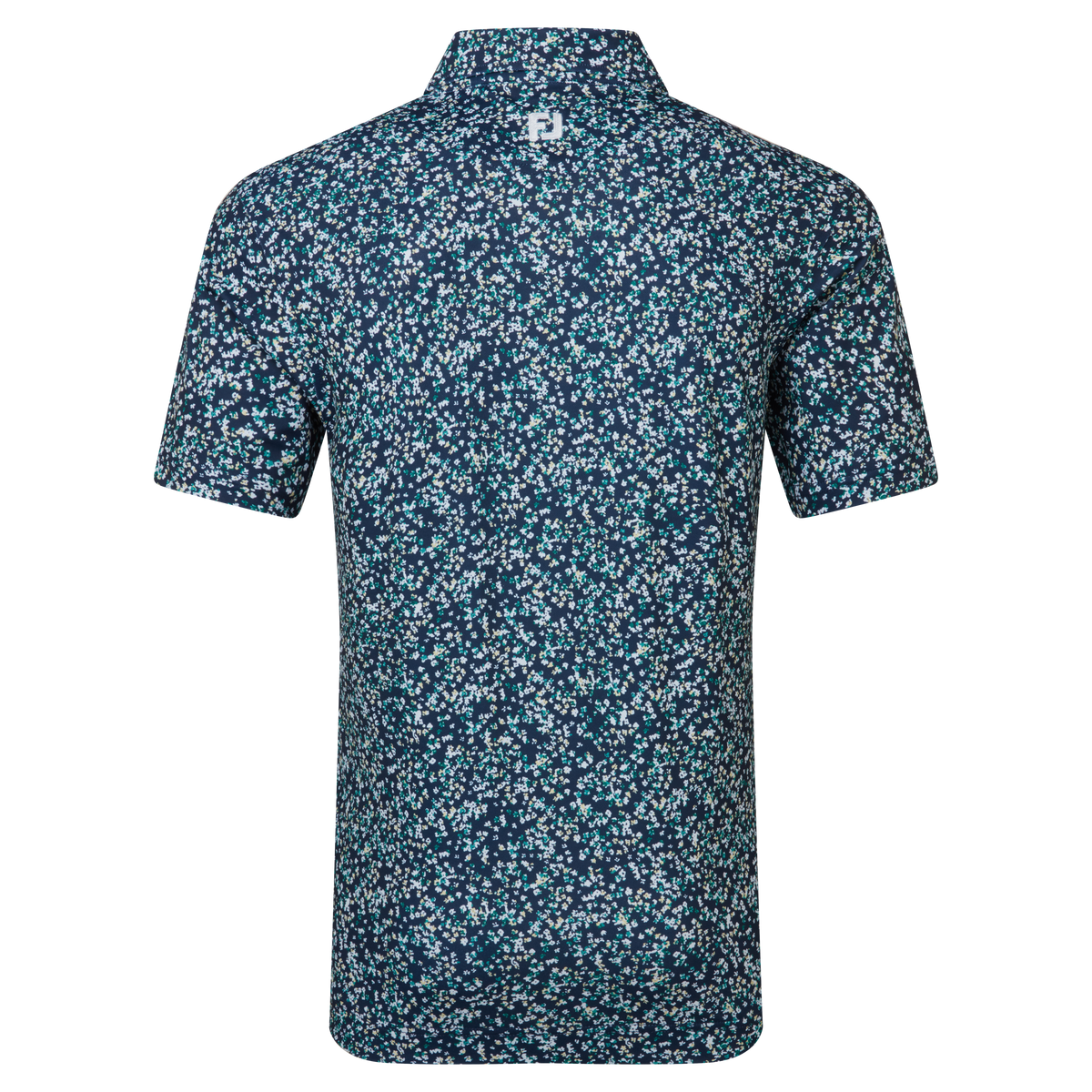 Watercolour Floral Navy/Sunshine/Field Green achter