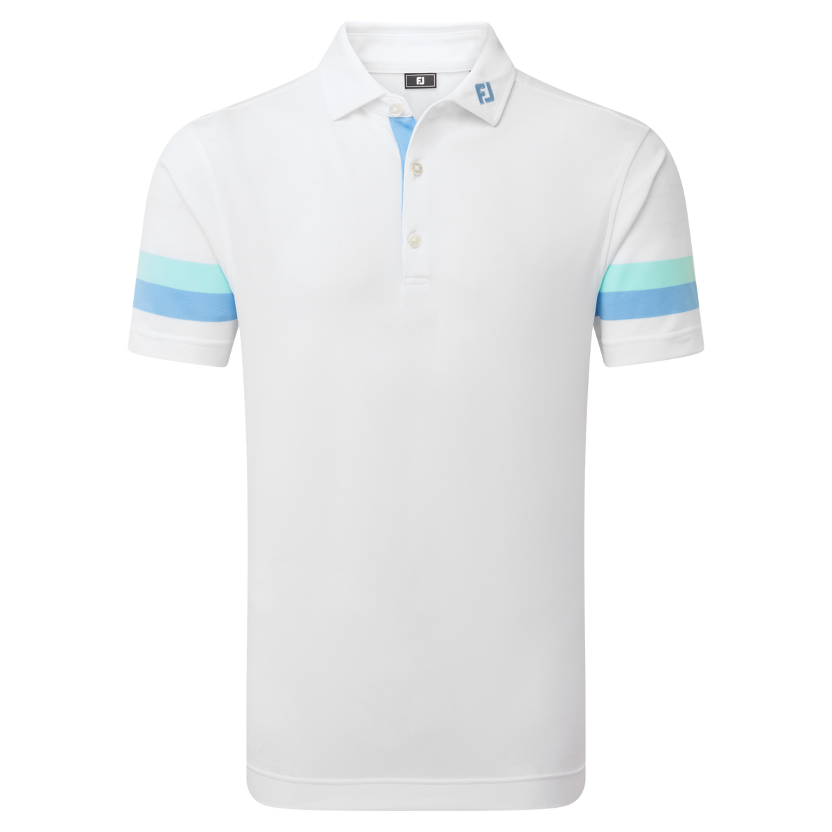 Sleeve Stripe White/Blue Reef/Sea Glass voor