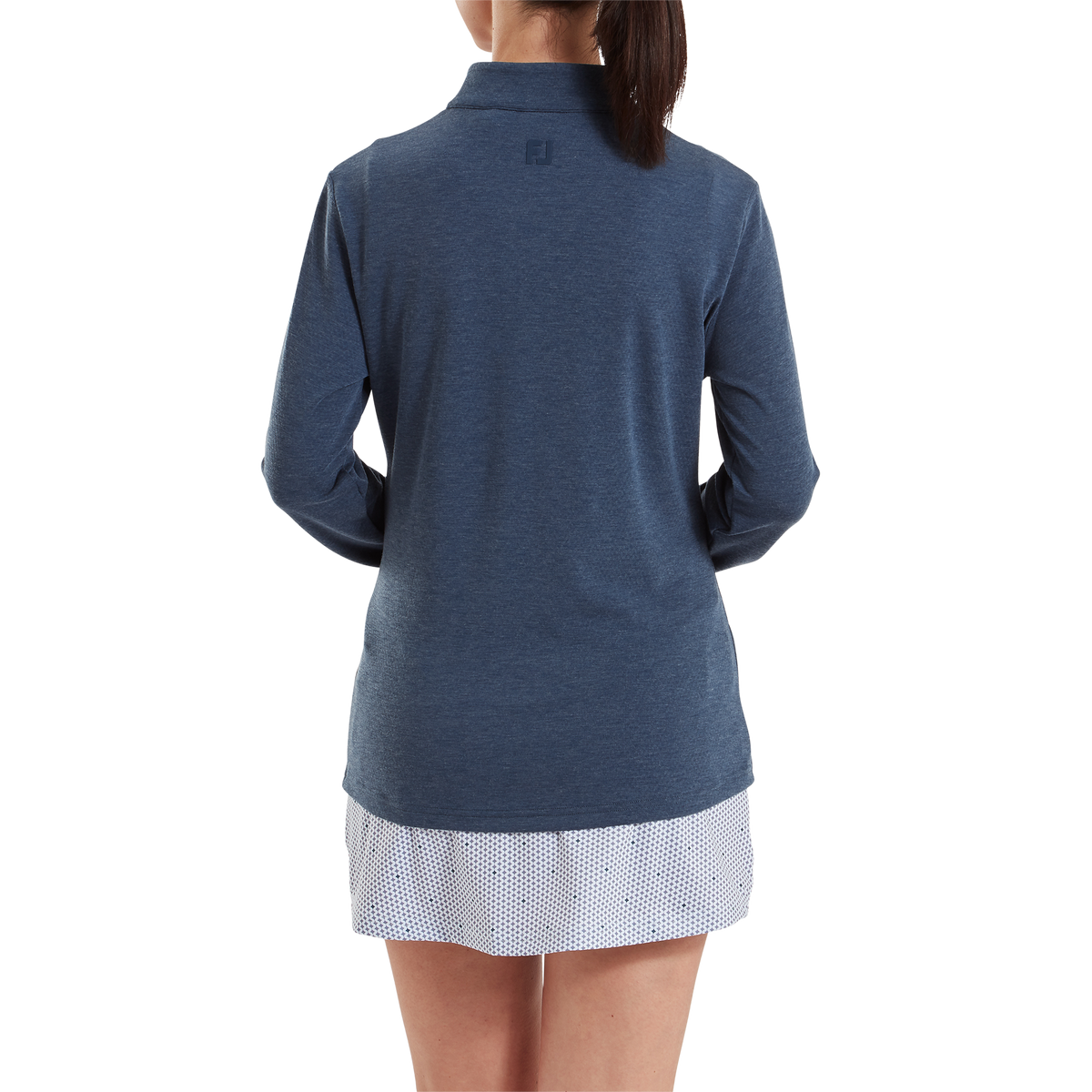 FootJoy 1/4 Zip Blade Collar Midlayer Navy / Dusty Violet / Glacial Blue - Dames
