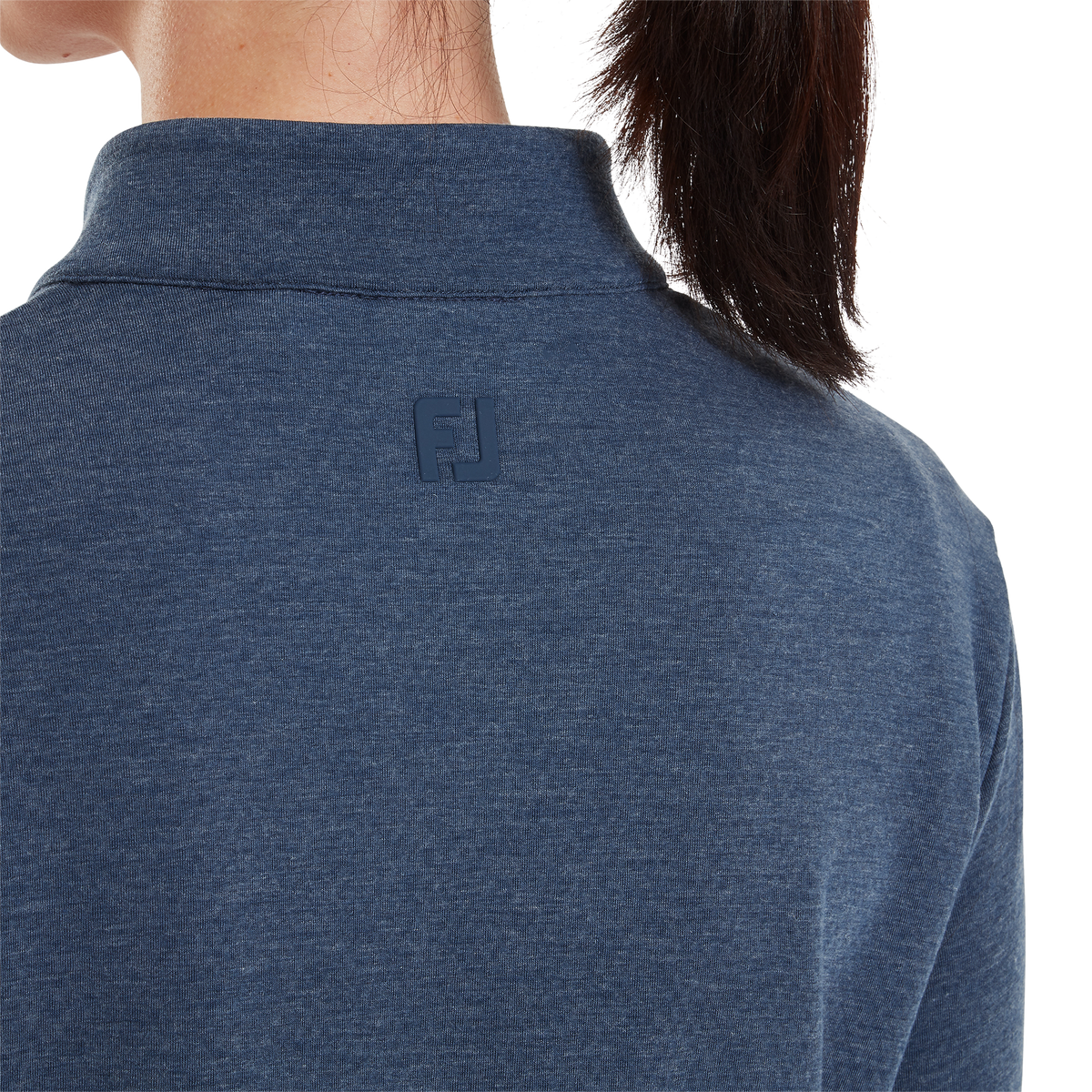 FootJoy 1/4 Zip Blade Collar Midlayer Navy / Dusty Violet / Glacial Blue - Dames