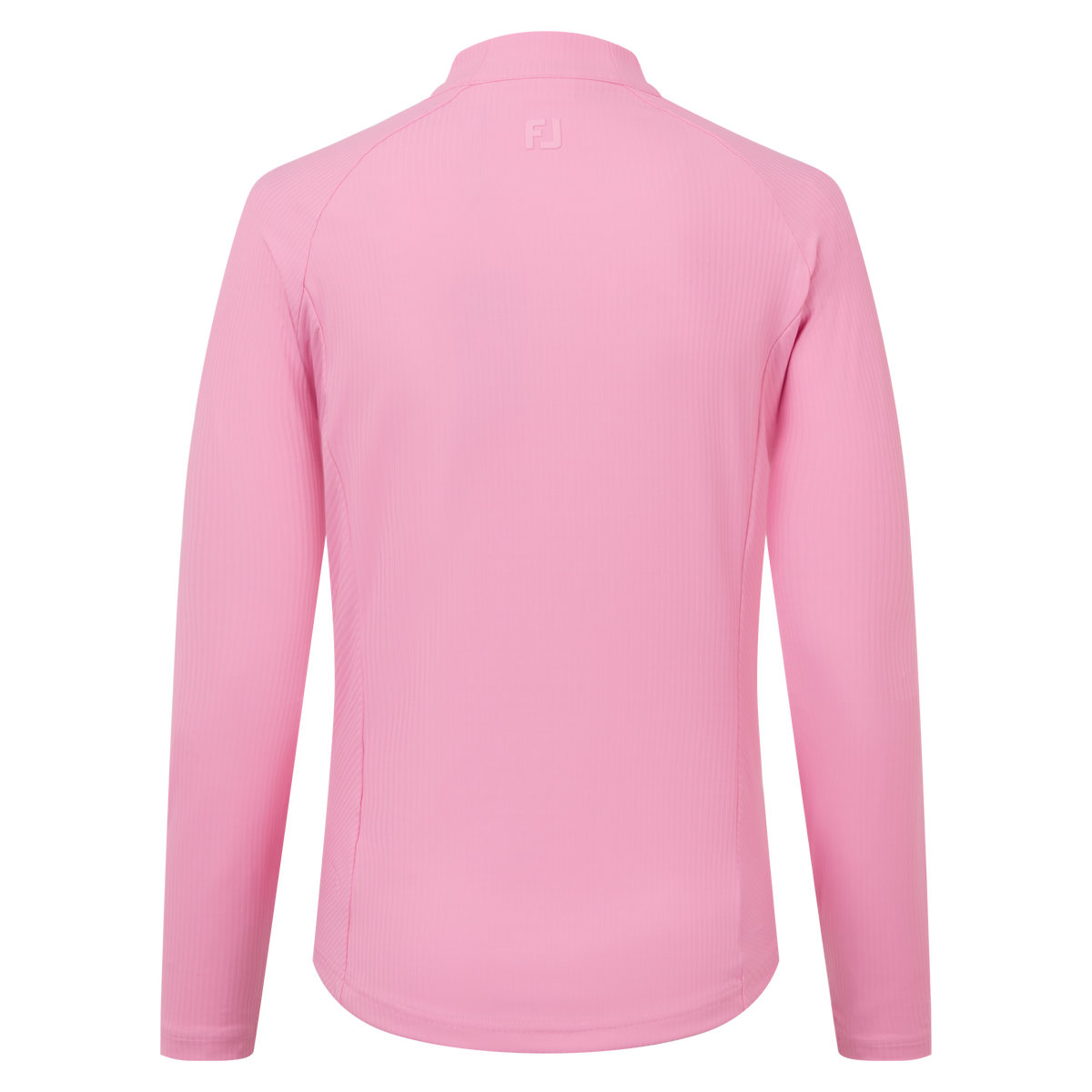 Rib Midlayer Mid Pink achter