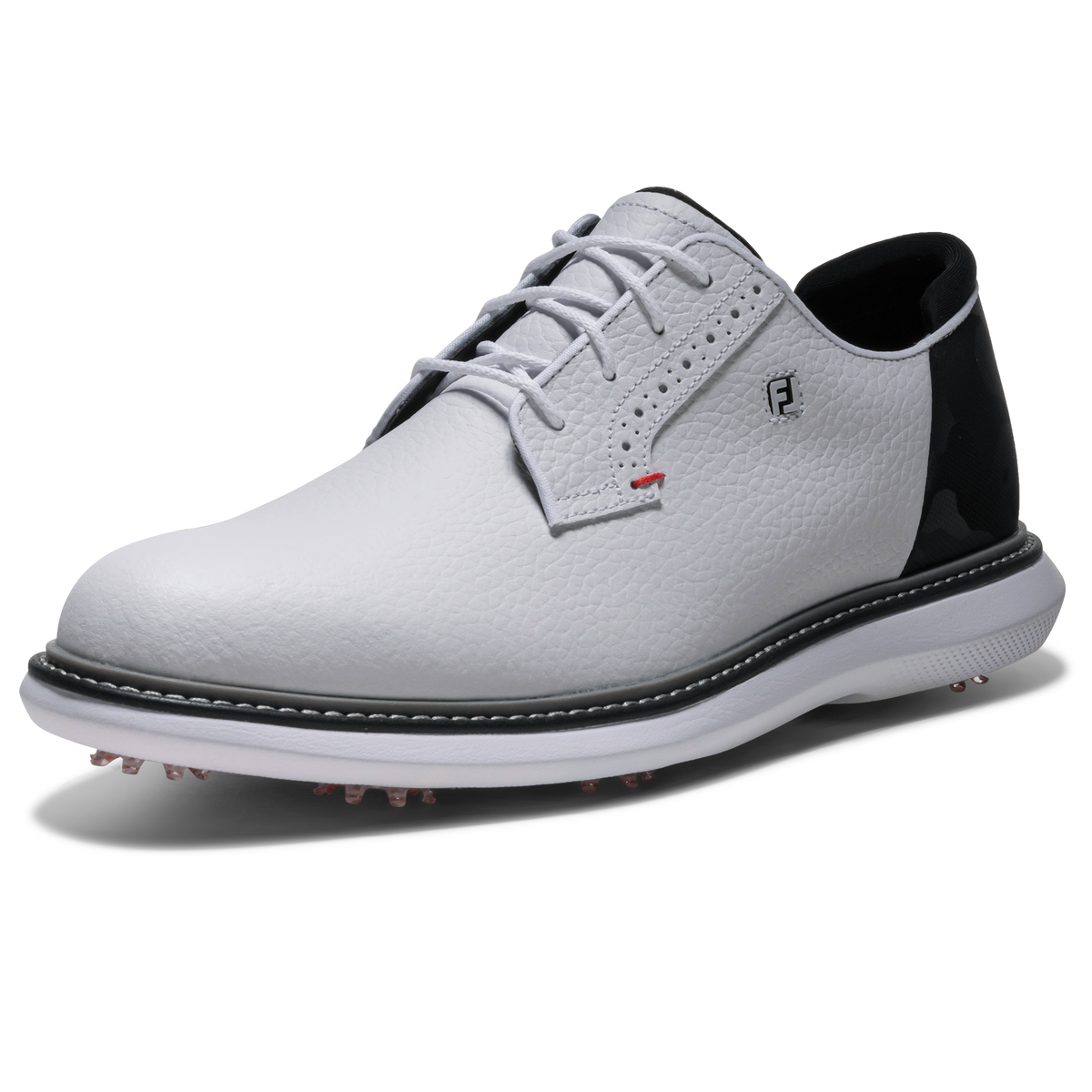 FootJoy Traditions Blucher White/Black/Red - afbeelding 1