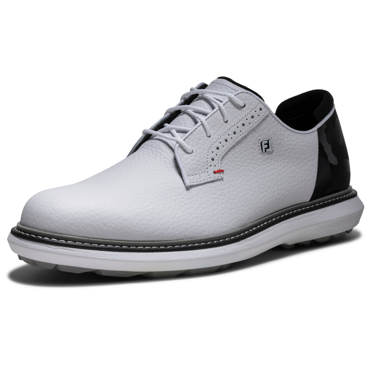 FootJoy Traditions Spikeless White/Black/Red - afbeelding 1