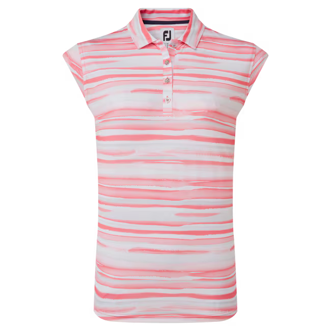 Dames - Footjoy - Cap Sleeve Watercolour Print Lisle