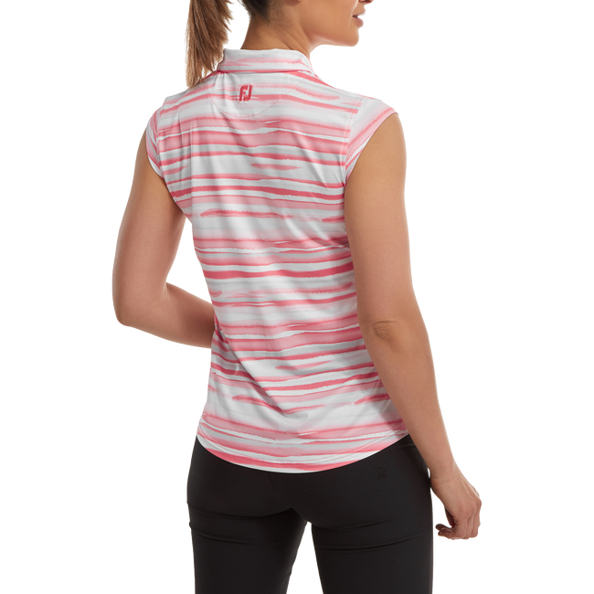 Dames - Footjoy - Cap Sleeve Watercolour Print Lisle