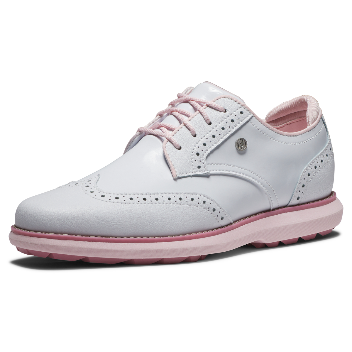 FootJoy Traditions Spikeless White/White/Pink - Dames - 00