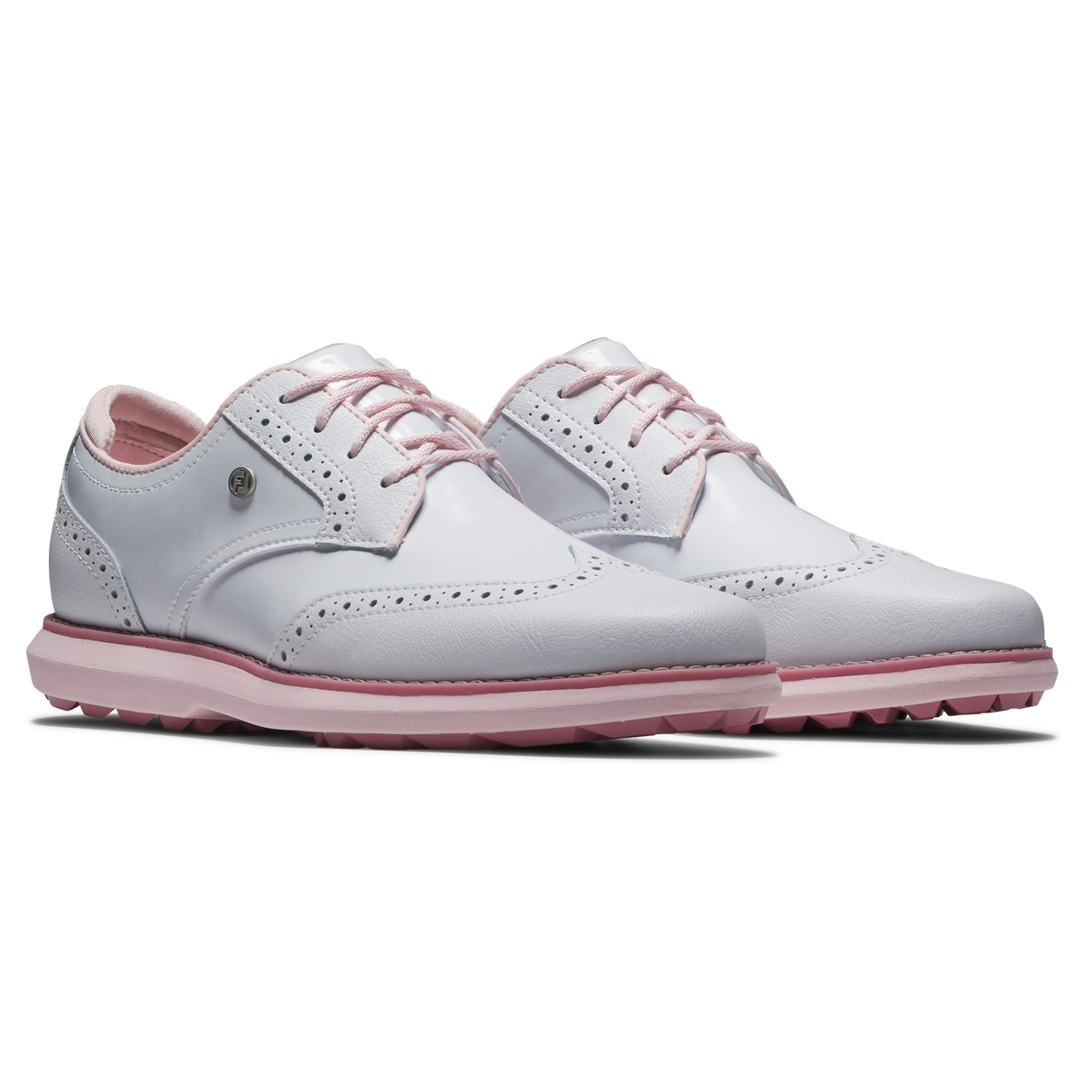 FootJoy Traditions Spikeless White/White/Pink - Dames - 04