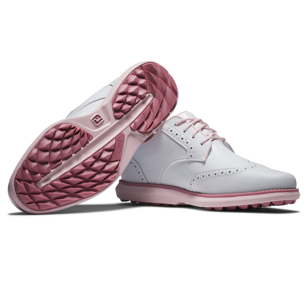 FootJoy Traditions Spikeless White/White/Pink - Dames - 05