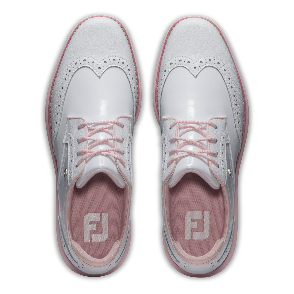FootJoy Traditions Spikeless White/White/Pink - Dames - 06