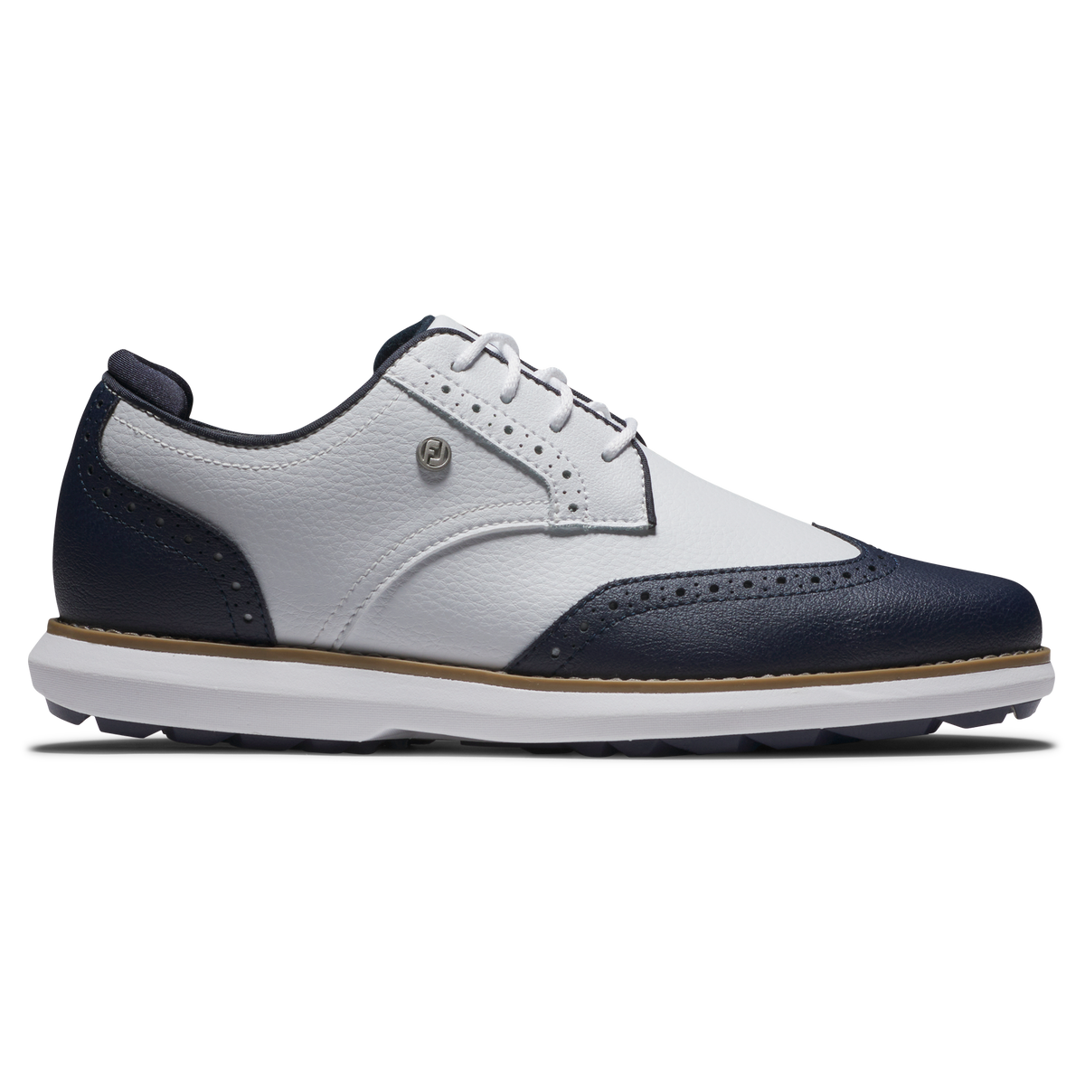 FootJoy Traditions Spikeless White/Navy/White - Dames - 01