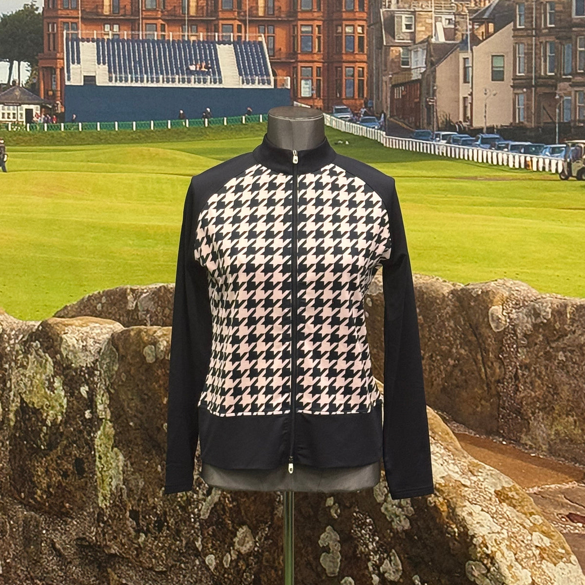 Footjoy Full-Zip Houndstooth Midlayer