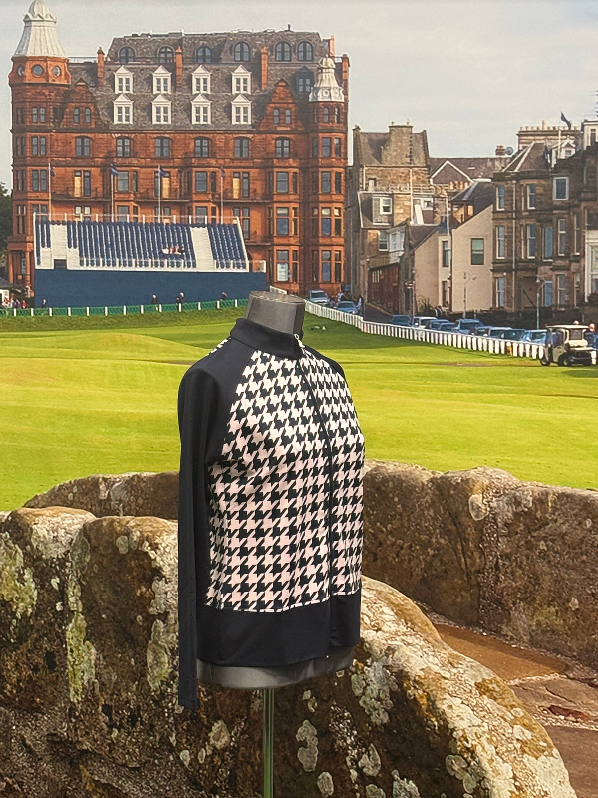 Footjoy Full-Zip Houndstooth Midlayer