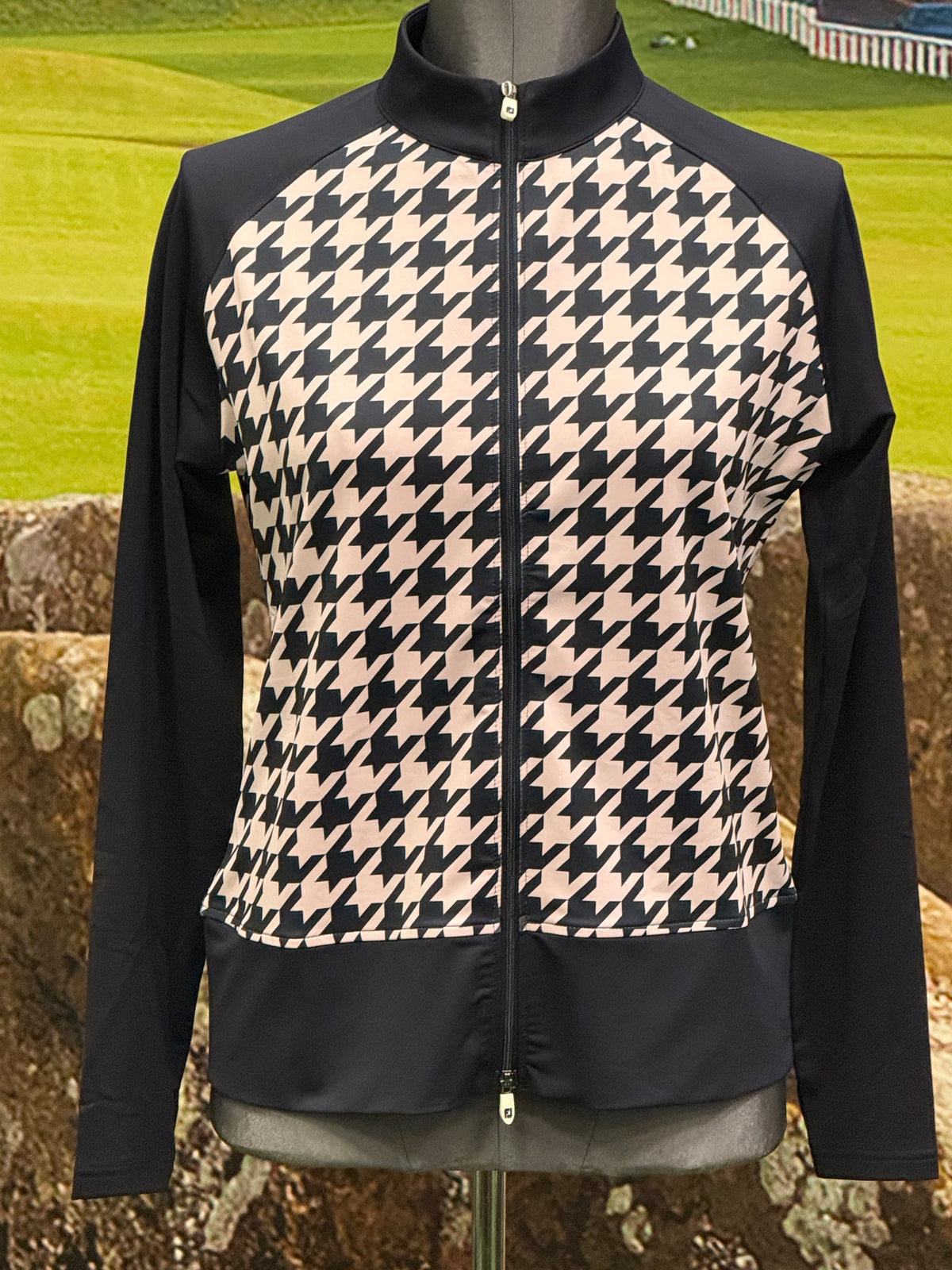 Footjoy Full-Zip Houndstooth Midlayer