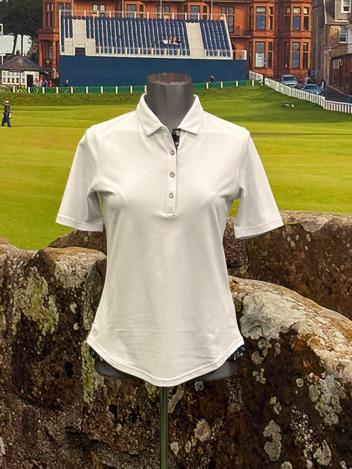 Dames - Footjoy - Ladies Half Sleeve Pique Golf Polo Shirt