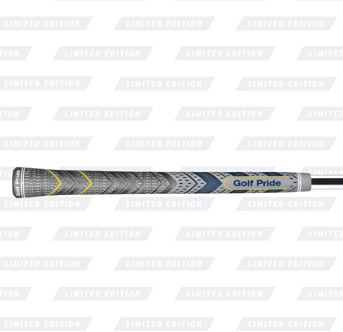 Golf Pride MCC Plus4 Navy and Yellow grip - liggend