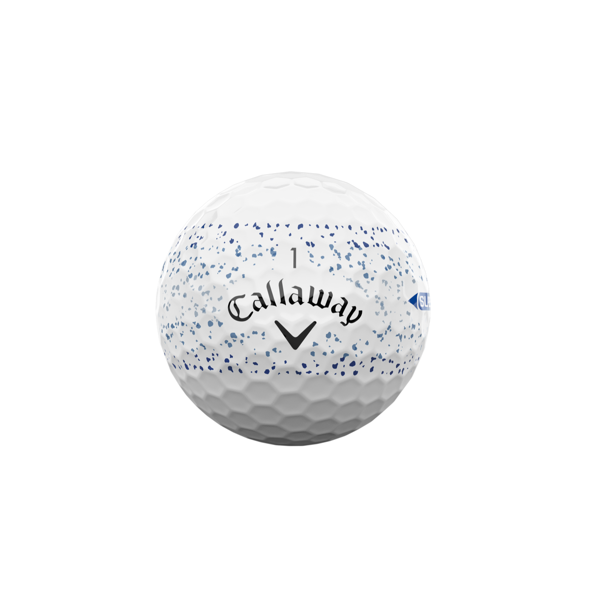 Callaway Supersoft Splatter Wit/Blauw - vooraanzicht