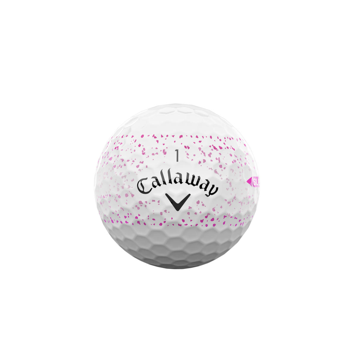 Callaway Supersoft Splatter Wit/Roze - vooraanzicht