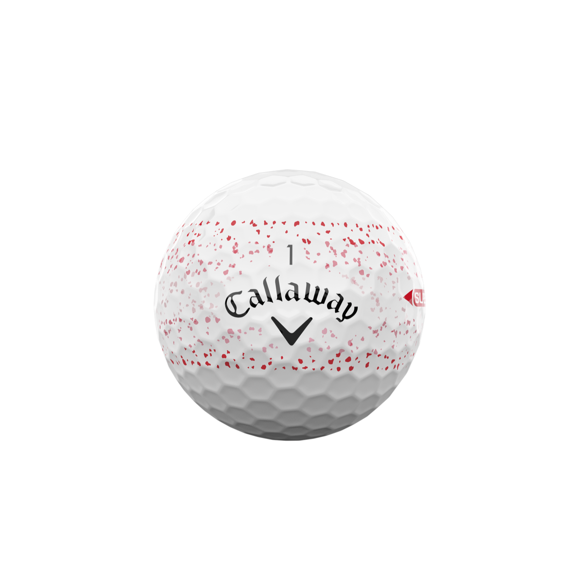 Callaway Supersoft Splatter Wit/Rood - vooraanzicht