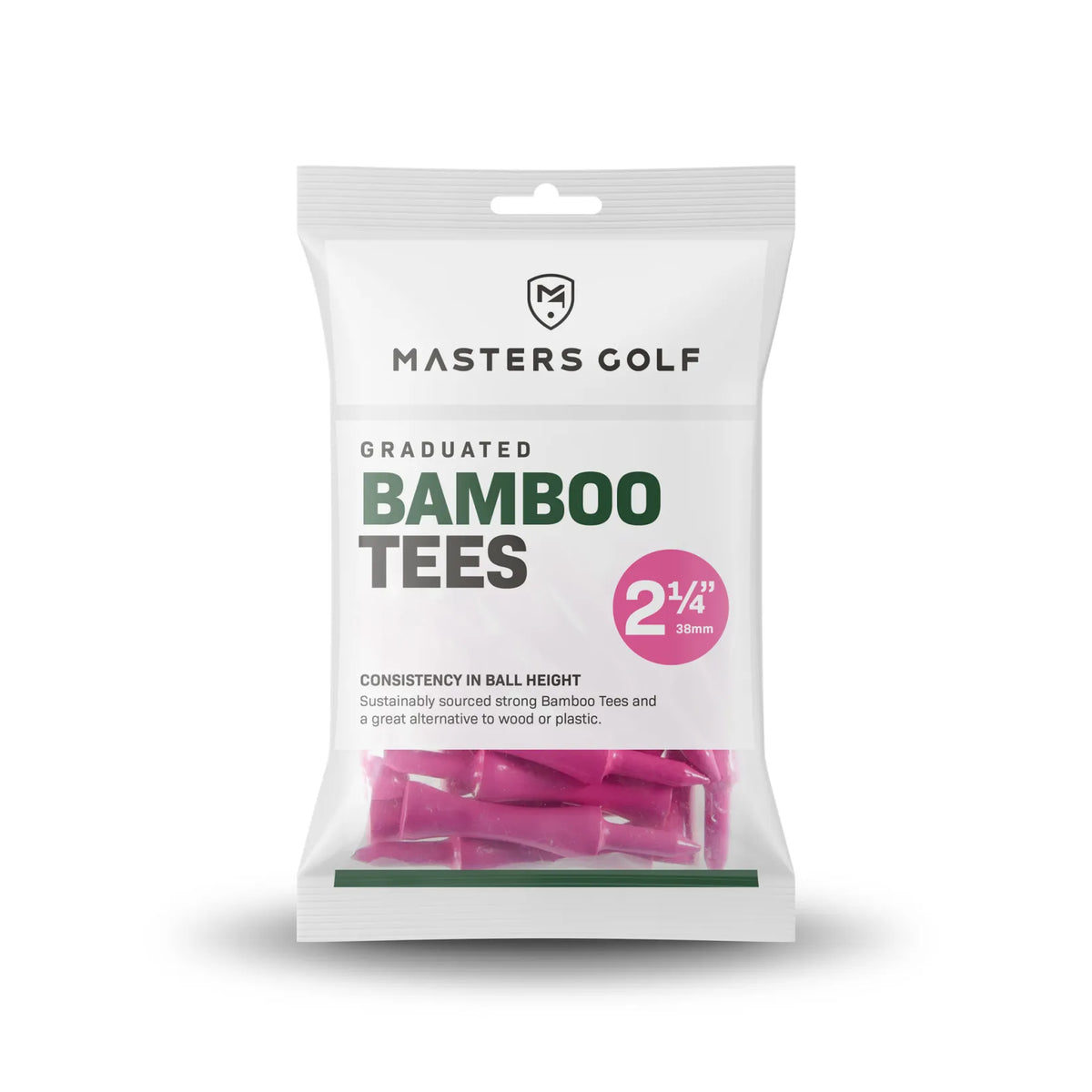 Bamboo Graduated Tees 57mm Bag 20 Roze