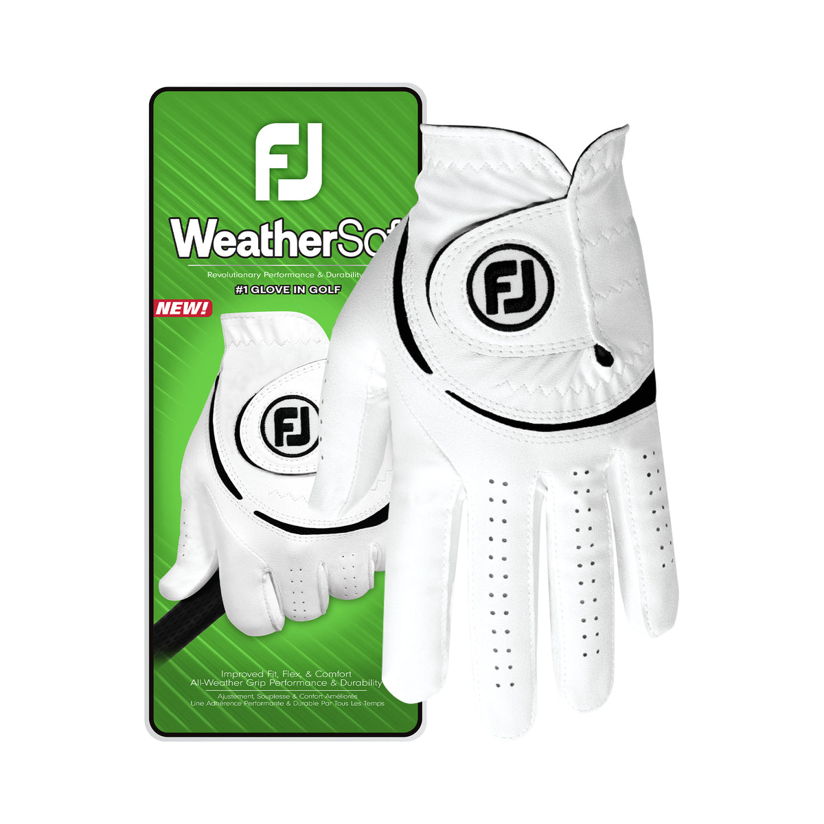 FootJoy WeatherSof Heren - White/Grey