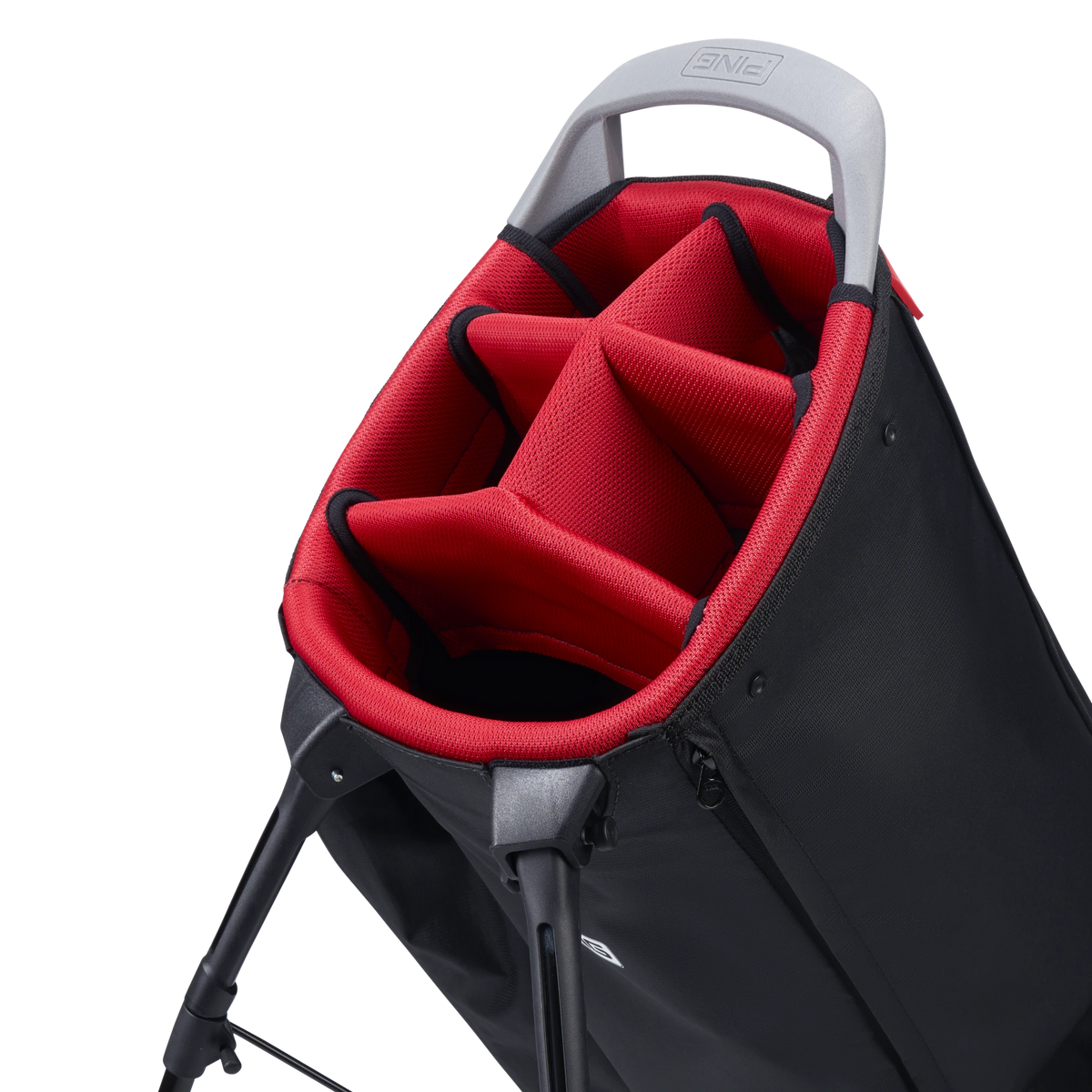 Ping Hoofer Monsoon Standbag - Black/Red