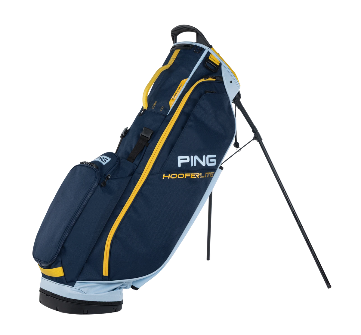 Ping Hoofer Lite Standbag - Navy/Crystal/Lemon