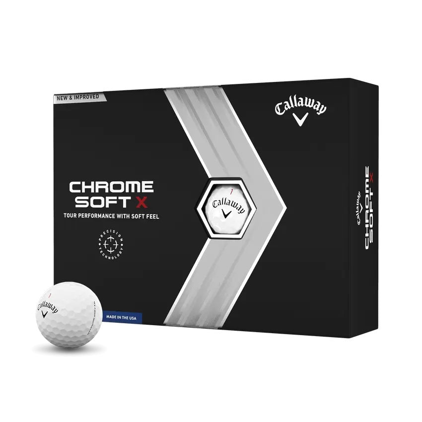 Callaway Chrome soft X wit golfballen