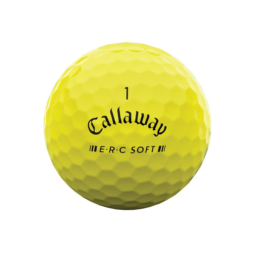 Callaway E.R.C. soft geel golfballen