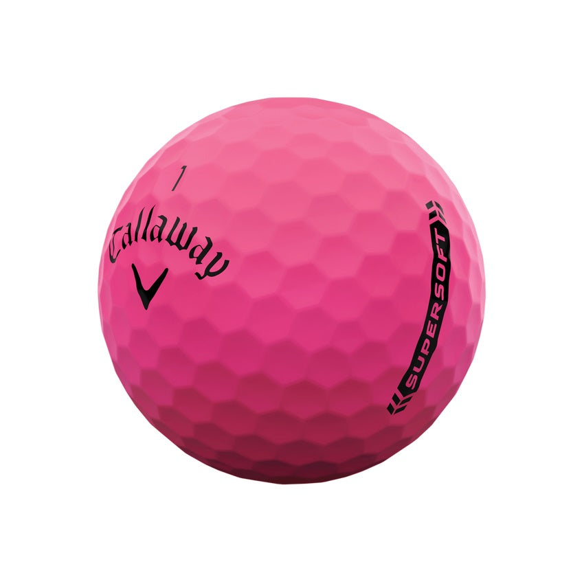 Callaway supersoft mat roze golfballen