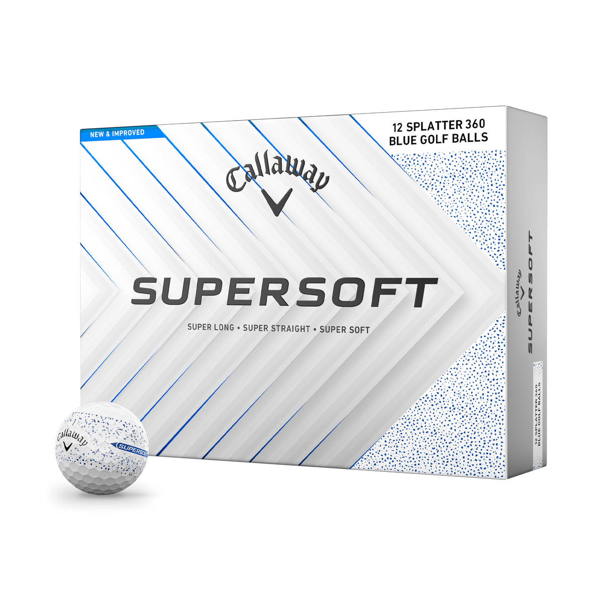 Callaway Supersoft Splatter Wit/Blauw - productfoto