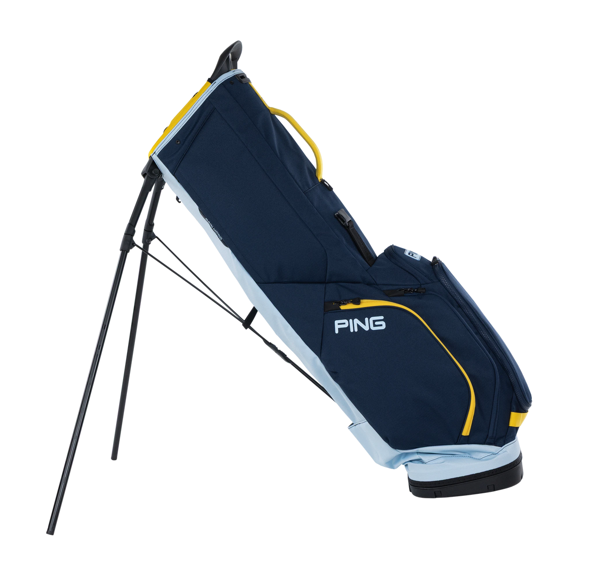 Ping Hoofer Lite Standbag - Navy/Crystal/Lemon