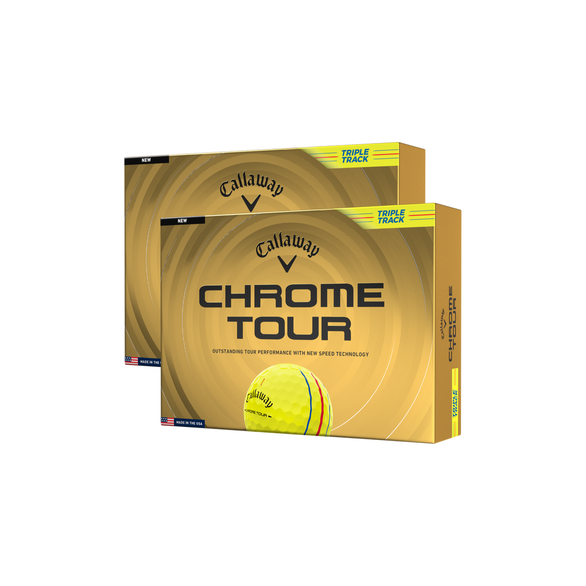 Callaway Chrome Tour Triple Track Geel - 2 dozijn