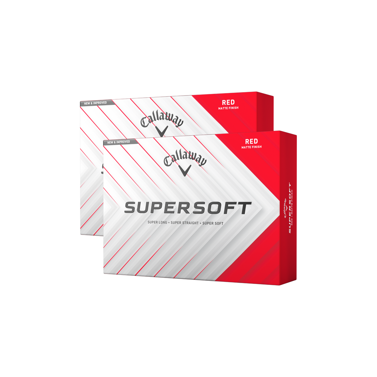 Callaway Supersoft Matte Rood - 2 dozijn