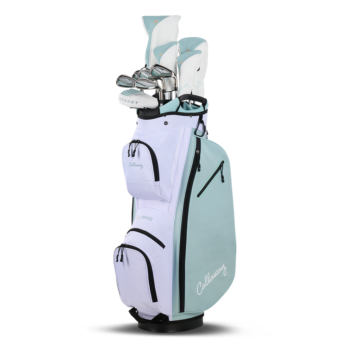 Callaway REVA 11-delige damesset Peach Surf, compleet met cartbag