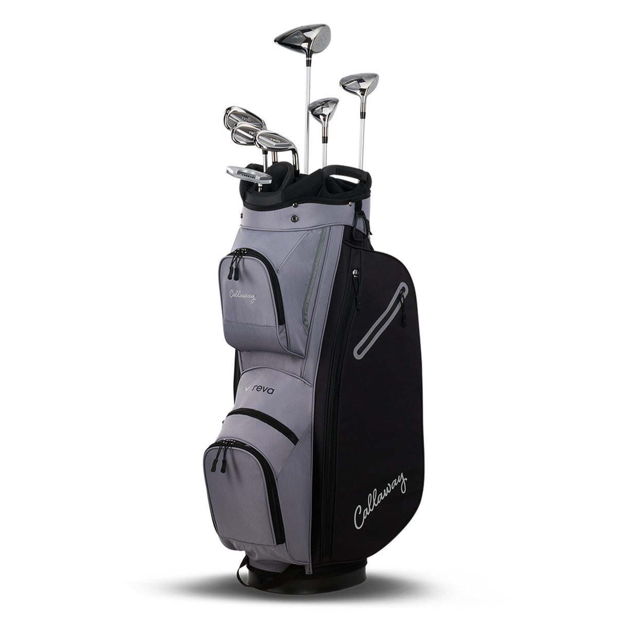 Callaway REVA 8-delige damesset zwart, cartbag met clubs