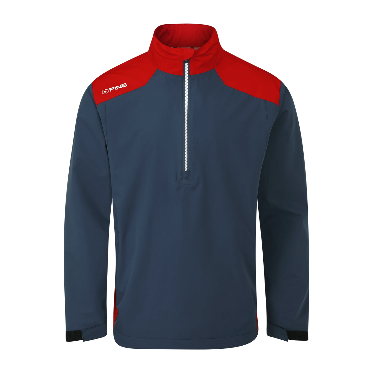 Ping AquaDrive Half-Zip Jacket Heren - Oxford Blue/Classic Red