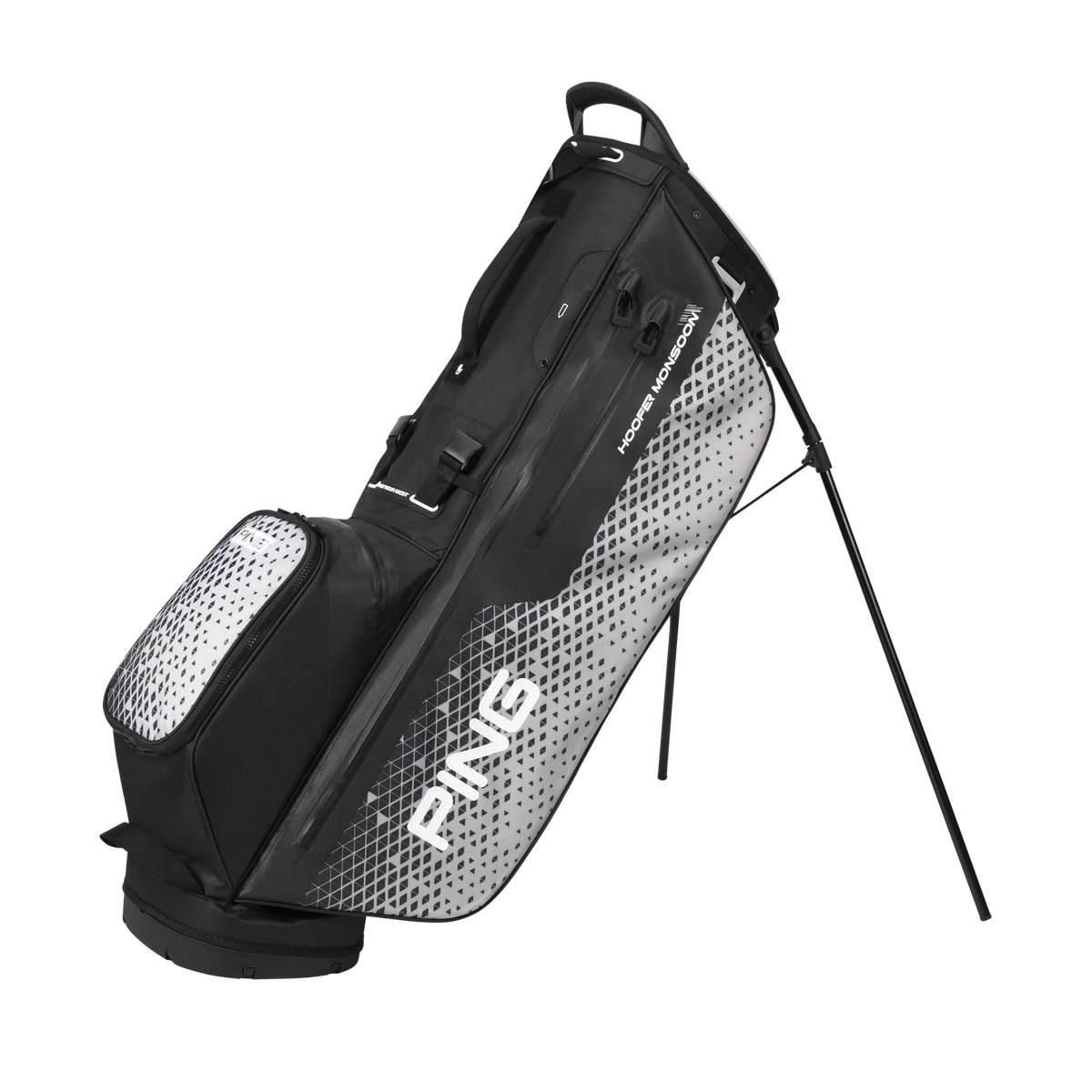 Ping Hoofer Monsoon Standbag - Black/Grey