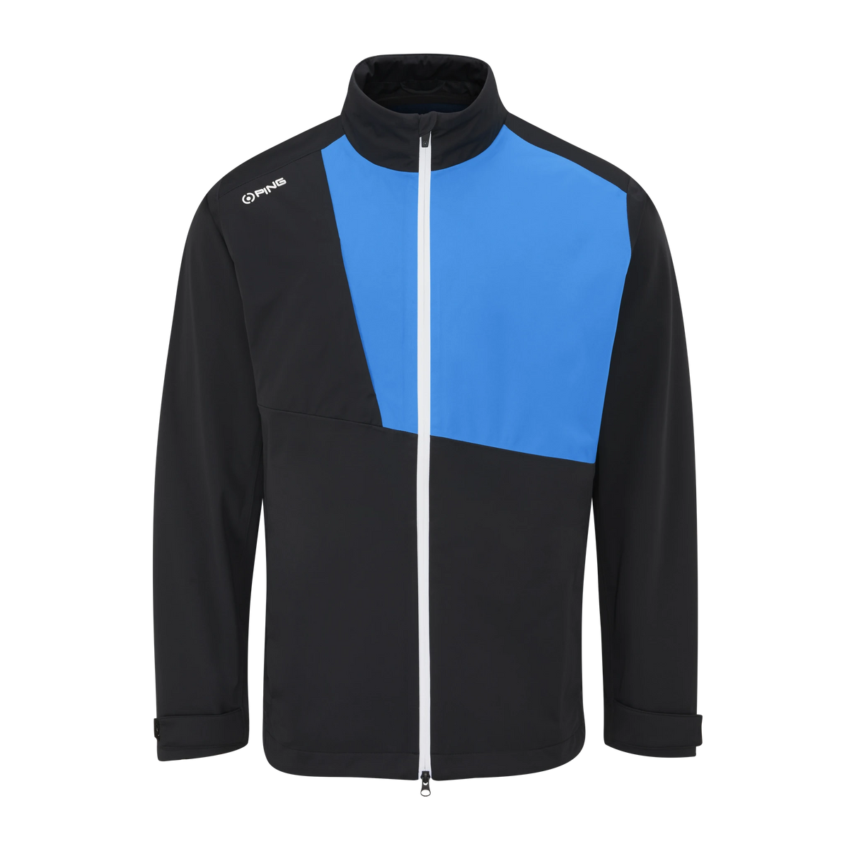 Ping Impervious Jacket Heren - Black/Brilliant Blue