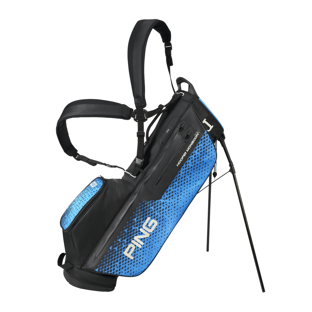 Ping Hoofer Monsoon Standbag - Black/Blue