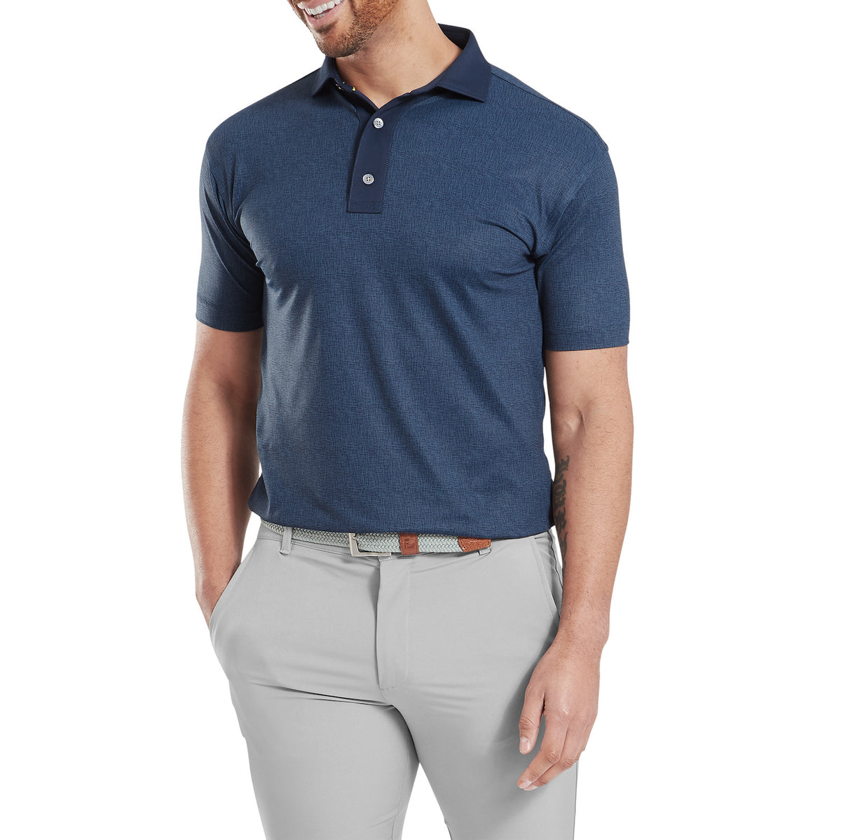 FootJoy echted texture prt Etched Lsl Nvy