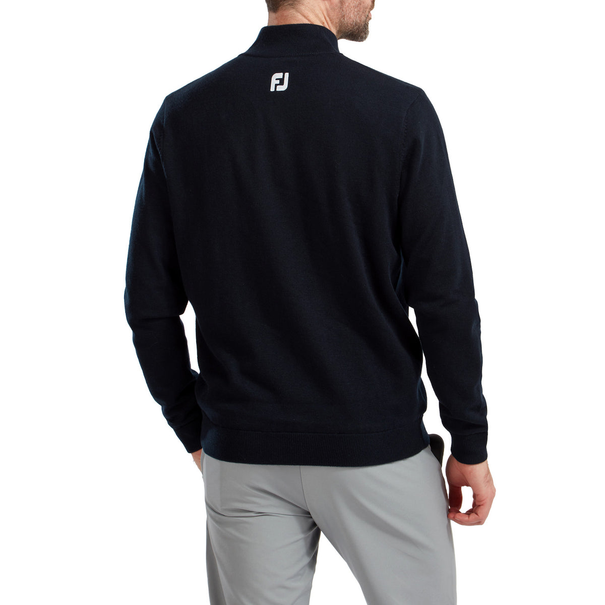 FootJoy woolblend 1/2 zip Woolblnd Lined Nvy