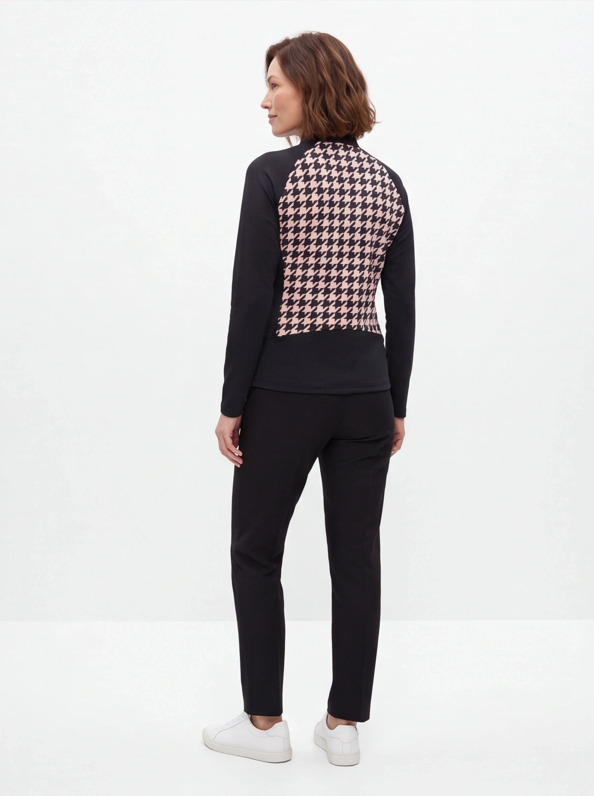 Footjoy Full-Zip Houndstooth Midlayer